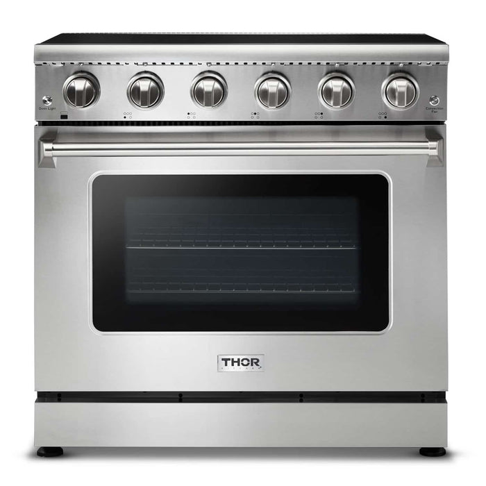 Thor Kitchen 36-Inch 6.0 cu. ft. Oven Electric Range in Stainless Steel (HRE3601) Thor Kitchen