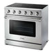 Thor Kitchen 36-Inch 6.0 cu. ft. Oven Electric Range in Stainless Steel (HRE3601) Thor Kitchen
