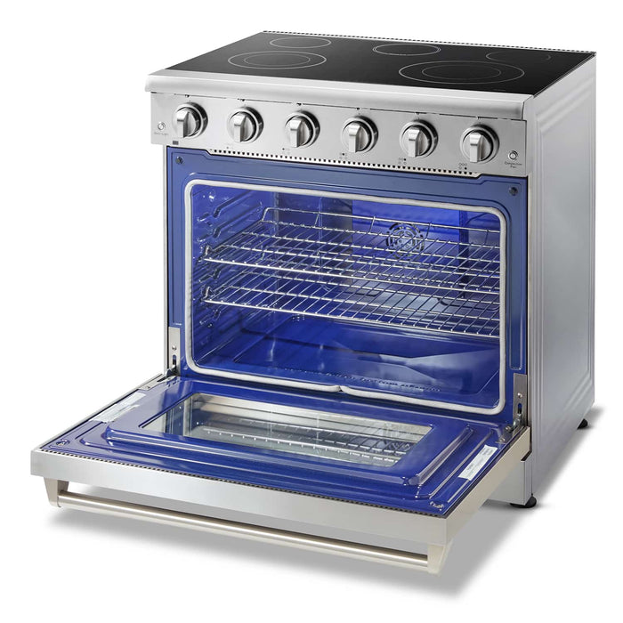 Thor Kitchen 36-Inch 6.0 cu. ft. Oven Electric Range in Stainless Steel (HRE3601) Thor Kitchen