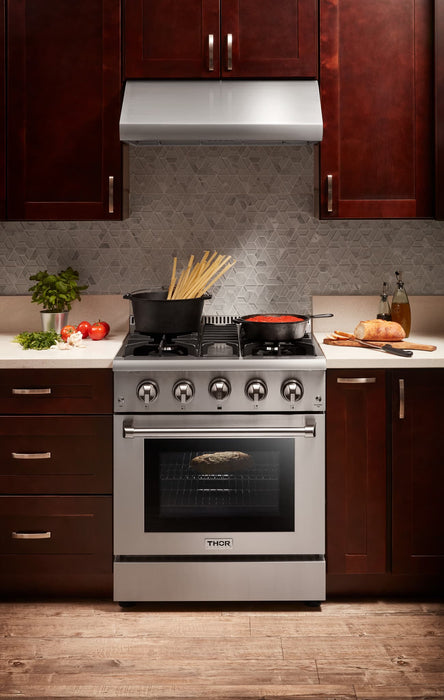Thor Kitchen 30-Inch 4.2 cu. ft. Professional Gas Range in Stainless Steel (HRG3080U) Thor Kitchen