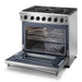 Thor Kitchen 36-Inch 6.0 Cu. Ft Single Oven Professional Gas Range in Stainless Steel (LRG3601U) Thor Kitchen