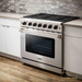 Thor Kitchen 36-Inch 6.0 Cu. Ft Single Oven Professional Gas Range in Stainless Steel (LRG3601U) Thor Kitchen