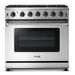 Thor Kitchen 36-Inch 6.0 Cu. Ft Single Oven Professional Gas Range in Stainless Steel (LRG3601U) Thor Kitchen