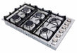 Thor Kitchen 36-Inch Professional Drop-In Gas Cooktop with Six Burners in Stainless Steel (TGC3601) Thor Kitchen