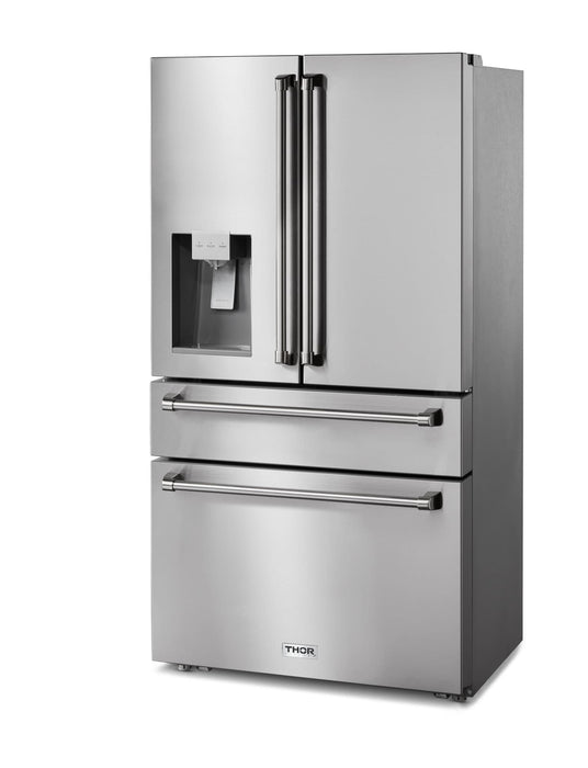 Thor Kitchen 36-Inch Professional French Door Refrigerator with Ice and Water Dispenser (TRF3601FD) Thor Kitchen