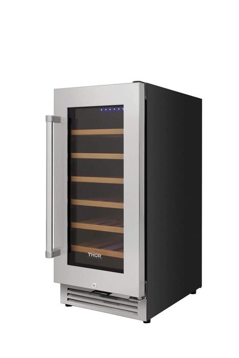 Thor Kitchen 15” Built-in Wine Cooler with 33-Bottle Capacity and Sabbath Mode (TWC1501) Thor Kitchen