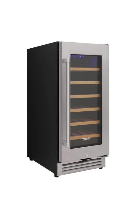 Thor Kitchen 15” Built-in Wine Cooler with 33-Bottle Capacity and Sabbath Mode (TWC1501) Thor Kitchen