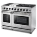Thor Kitchen 48-Inch 6.8 cu. ft. Double Oven Gas Range in Stainless Steel (LRG4807U) Thor Kitchen