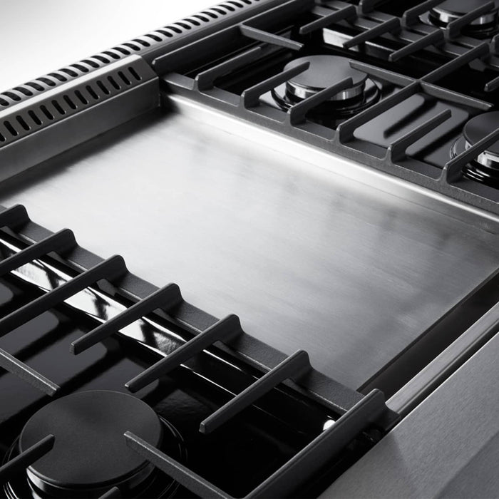 Thor Kitchen 48-Inch 6.8 cu. ft. Double Oven Gas Range in Stainless Steel (LRG4807U) Thor Kitchen
