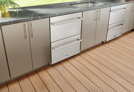 Thor Kitchen 24-Inch Indoor Outdoor Freezer Drawer in Stainless Steel (TRZ24U) Thor Kitchen