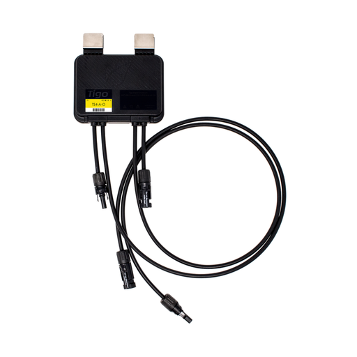 Tigo TS4-A-O - Optimization Monitoring and Rapid Shutdown Long Cable - Tigo TS4-A-O solar module optimizer with monitoring and rapid shutdown, 22A Isc, 725W, 1500V UL/1000V IEC, MC4 connectors, 0.6m and 1.2m cable options