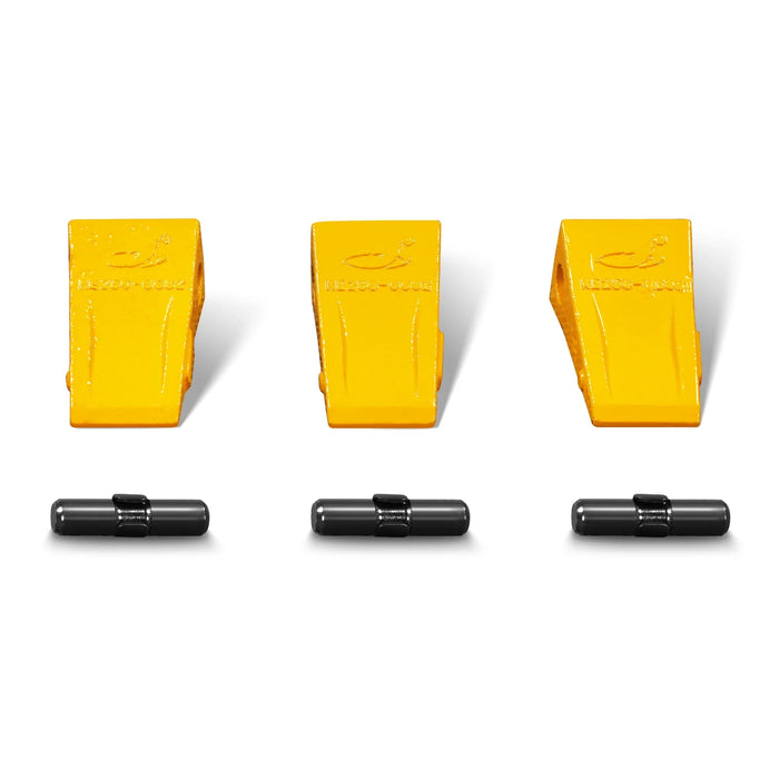( 1 Pack / 3 Pcs ) Tooth Kit for Heavy Duty Stump Bucket (for SKU: 201 — angle view