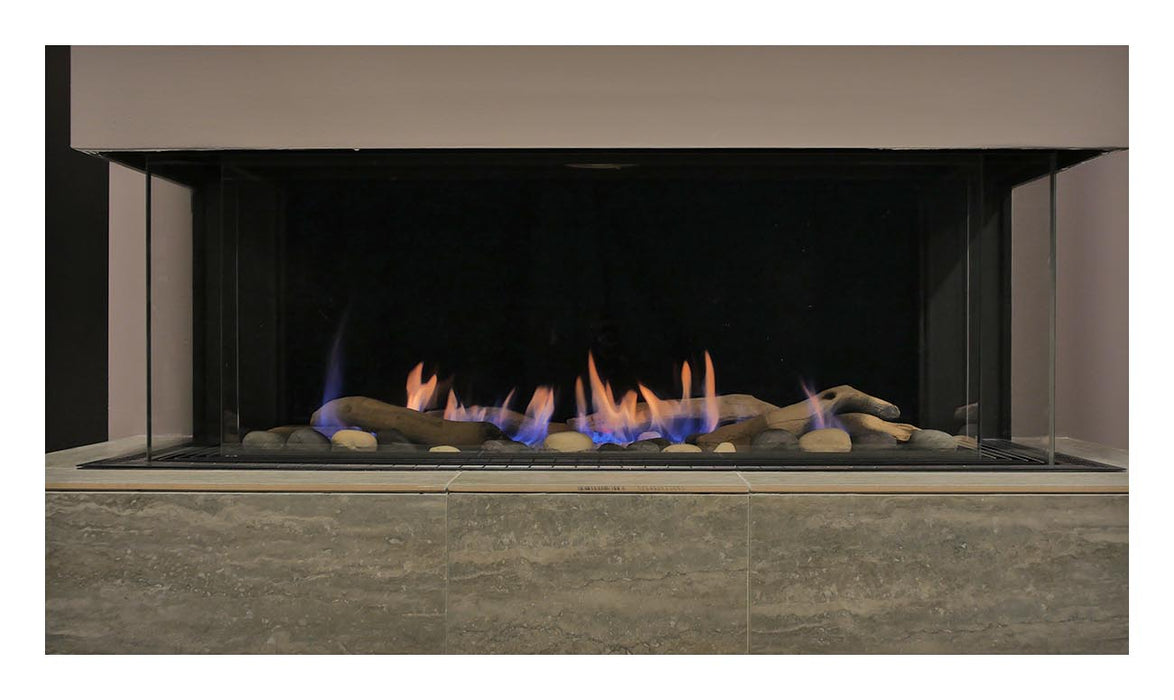 58" Gas Fireplace TOSCANA-58-NG - angle view