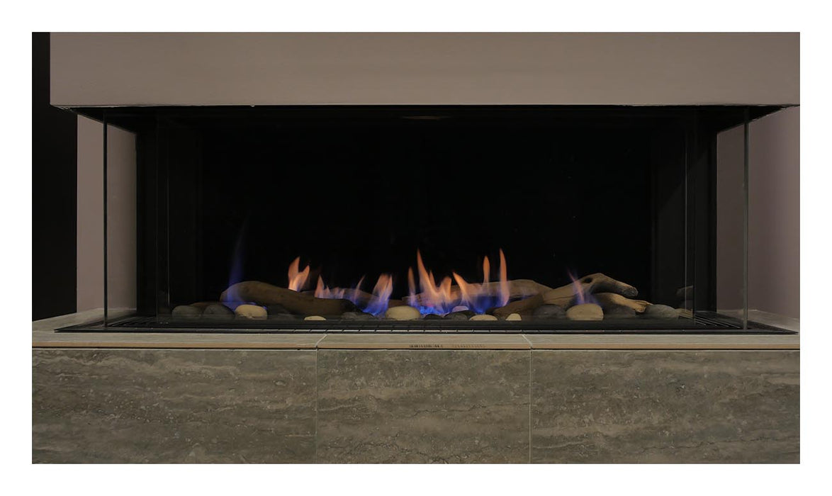 58" Gas Fireplace TOSCANA-58-LP - side view