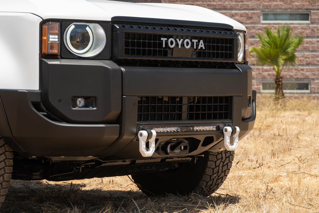 DV8 Offroad 2024-2026 Toyota Land Cruiser Centric Front Bumper – installed on vehicle, image 4 of 19