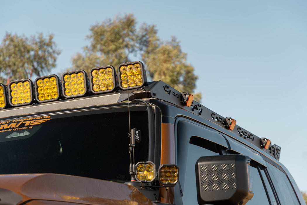 DV8 Offroad 2025-2026 Toyota Land Cruiser & Lexus GX 550 Roof Rack Light Mount – on the trail, image 7 of 10