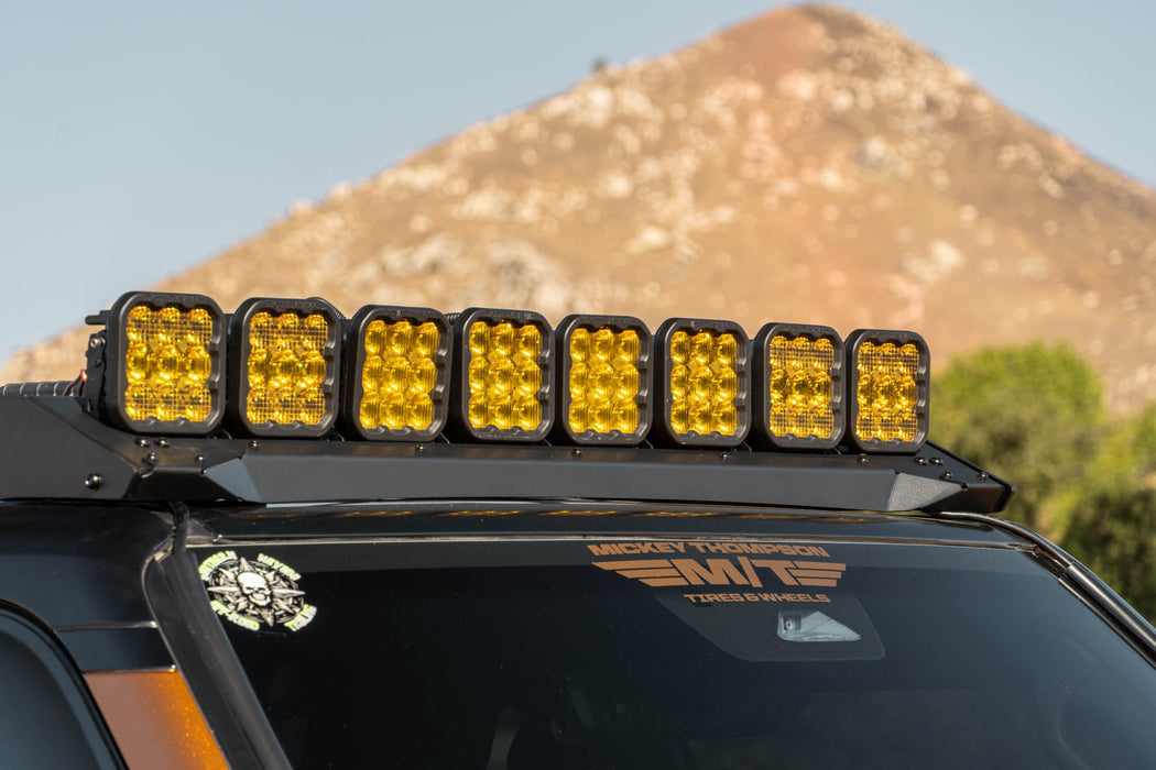 DV8 Offroad 2025-2026 Toyota Land Cruiser & Lexus GX 550 Roof Rack Light Mount – on the trail, image 3 of 10