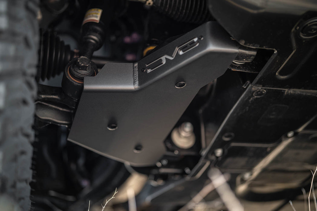 DV8 Offroad 2024-2026 Toyota Land Cruiser & 4Runner A-Arm Skid Plates – installed on vehicle, image 2 of 13