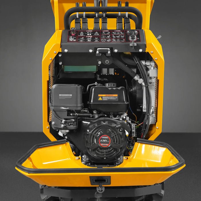1100lb 420cc E-start Gas Engine Stand-ON Hydraulic Track Dumper Hydrau — dimensions diagram