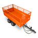 MechMaxx 2-Ton Capacity Heavy-Duty Dump Trailer,  DT4X8W — angle view