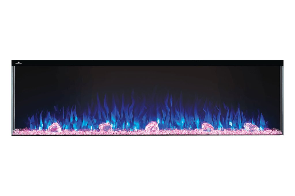 Napoleon Trivista Primis 60" 3 Sided Linear Electric Fireplace - NEFB60H-3SV - Close-Up