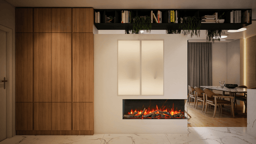 50" Electric Fireplace 50-TRV-SLIM-LUMINA - angle view
