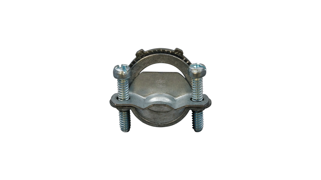 Twin-Screw Clamp Connector for Non-Metallic Cable, Zinc Alloy, Connects NM-B and Flexible Cord to Steel Enclosures - Urban Supply Inc