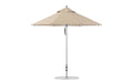 Ledge Lounger Premier Umbrella-9' Oct-Pulley — Silver Pole-Classic Ball Finial-Single Vent-STK-R126-Linen
