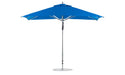 Ledge Lounger Premier Umbrella-8.5' Rec-Pulley — Silver Pole-Classic Ball Finial-Single Vent-STK-R172-Pacific Blue