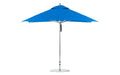 Ledge Lounger Premier Umbrella-10' Square-Pulley — Silver Pole-Classic Ball Finial-Single Vent-STK-R172-Pacific Blue