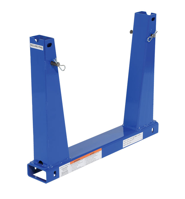 Vestil U-RACK-US10-BU Portable Steel Stackable Storage Rack Pair 10,000 lb. Capacity Blue