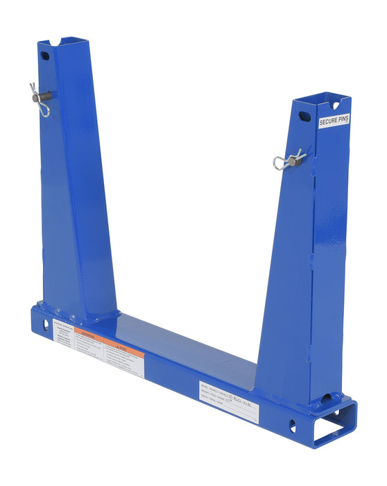 Vestil U-RACK-US10-BU portable steel stackable storage rack pair - view 2