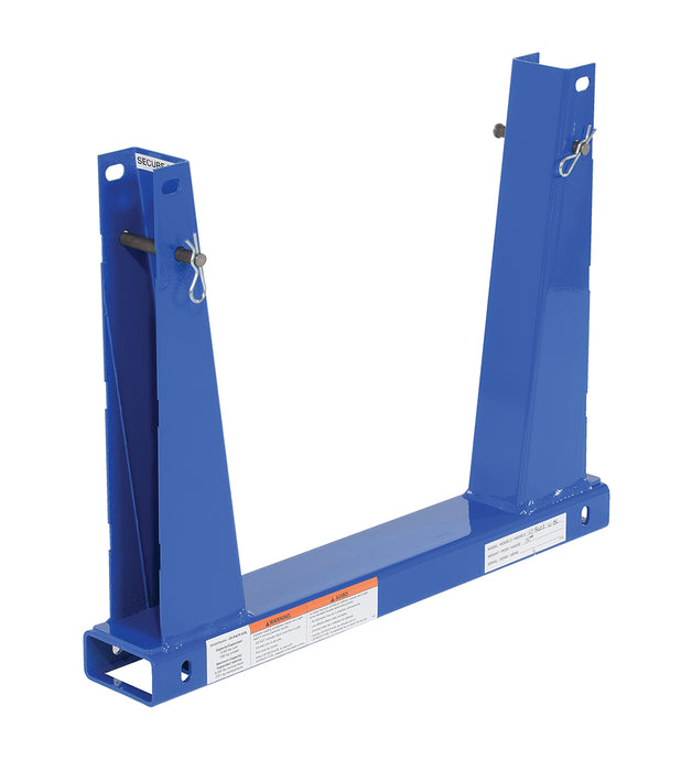 Vestil U-RACK-US6-BU Portable Steel Stackable Storage Rack Pair 6,000 lb. Capacity Blue