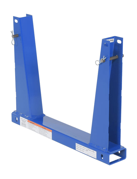 Vestil U-RACK-US6-BU portable steel stackable storage rack pair - view 2