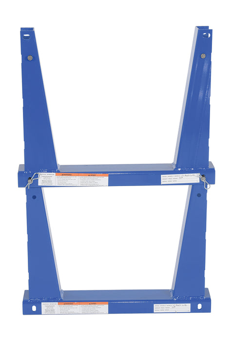 Vestil U-RACK-US6-BU portable steel stackable storage rack pair - view 4
