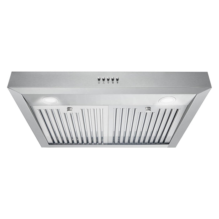 Cosmo 4-Piece Appliance Package - 30-Inch Electric Cooktop, Under Cabinet Range Hood, Wall Oven and Microwave in Stainless Steel (COS-4PKG-136) Cosmo