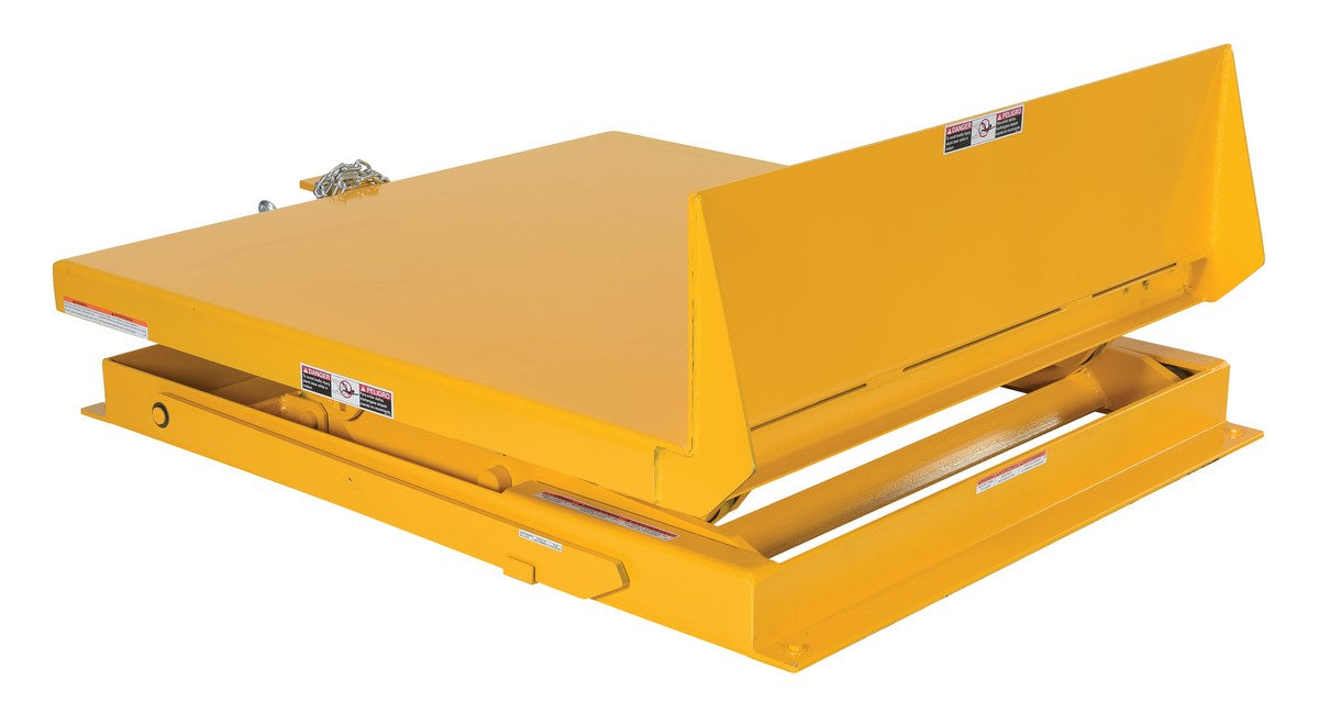 Vestil ULTT-4848-4-YEL115-1 Steel Ergonomic Lift/Tilt Table 48 in. x 48 in. 115 Volt 1 Phase 4,000 lb. Capacity Yellow