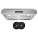 Cosmo 30-Inch 380 CFM Ducted Under Cabinet Range Hood in Stainless Steel (UMC30) Cosmo