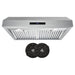 Cosmo 30-Inch 380 CFM Ductless Under Cabinet Range Hood in Stainless Steel (UMC30-DL) Cosmo