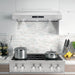 Cosmo 4-Piece Appliance Package - 30-Inch Gas Range, Under Cabinet Range Hood, Dishwasher and Refrigerator in Stainless Steel (COS-4PKG-255) Cosmo