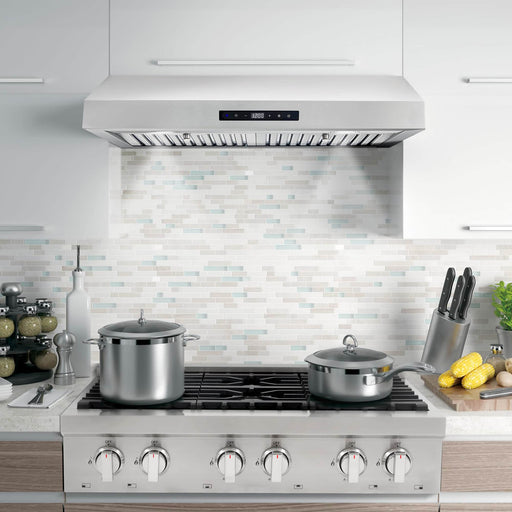 Cosmo 30-Inch 380 CFM Ductless Under Cabinet Range Hood in Stainless Steel (UMC30-DL) Cosmo
