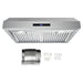 Cosmo 4-Piece Appliance Package - 30-Inch Gas Range, Under Cabinet Range Hood, Dishwasher and Refrigerator with Water Dispenser in Stainless Steel (COS-4PKG-710) Cosmo