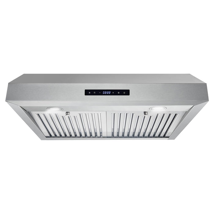 Cosmo 4-Piece Appliance Package - 30-Inch Gas Range, Under Cabinet Range Hood, Dishwasher and Refrigerator in Stainless Steel (COS-4PKG-255) Cosmo