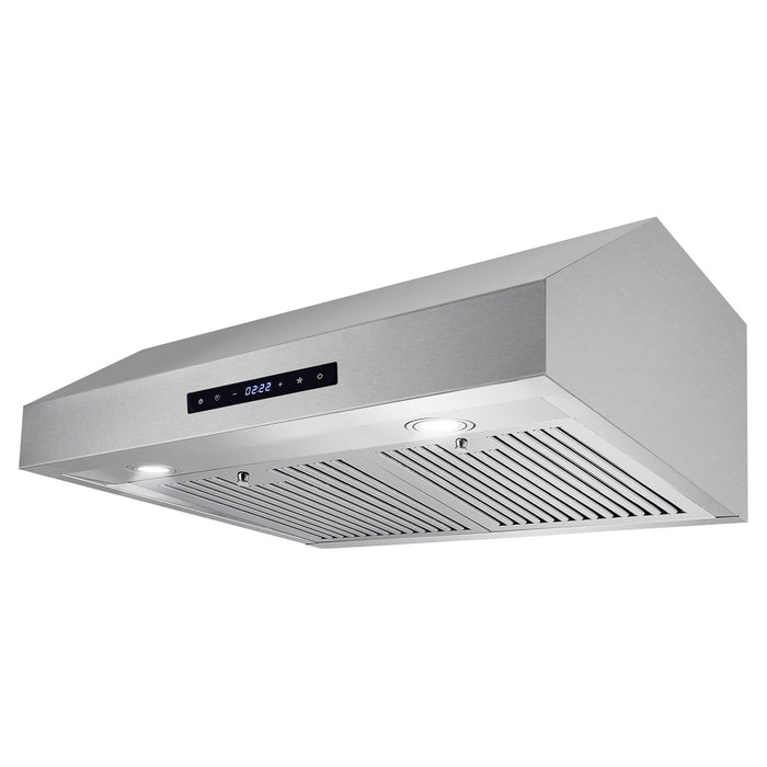 Cosmo 4-Piece Appliance Package - 30-Inch Gas Range, Under Cabinet Range Hood, Dishwasher and Refrigerator with Water Dispenser in Stainless Steel (COS-4PKG-710) Cosmo