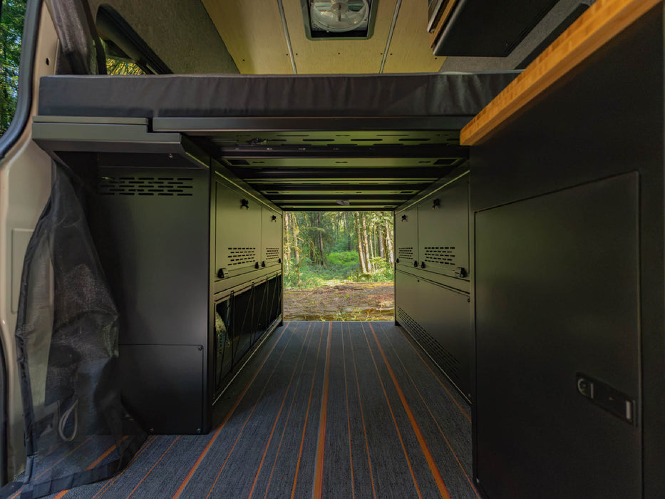 Flatline 2007-2026 Mercedes-Benz Modular Cabinet Bed System for Sprinter & Transit – installed on vehicle, image 3 of 22