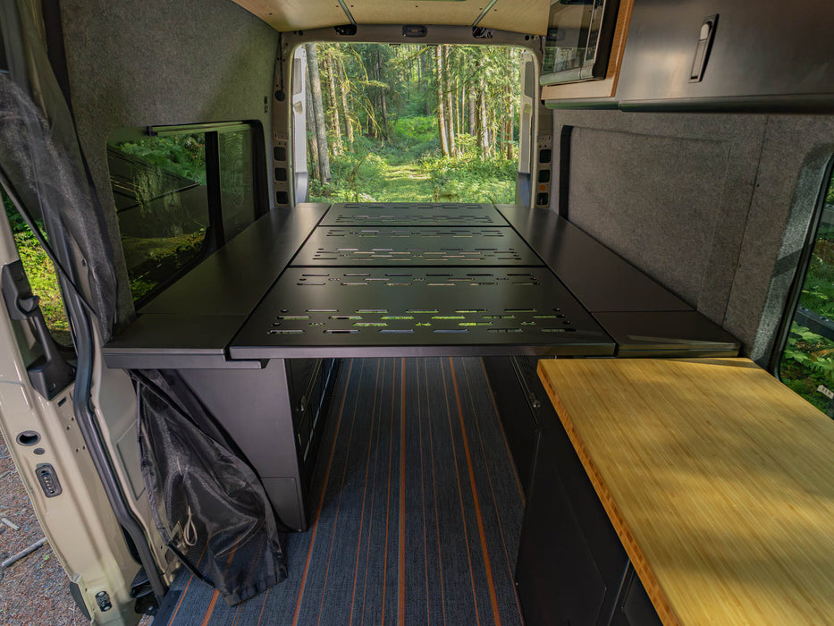 Flatline 2007-2026 Mercedes-Benz Modular Cabinet Bed System for Sprinter & Transit – installed on vehicle, image 2 of 22