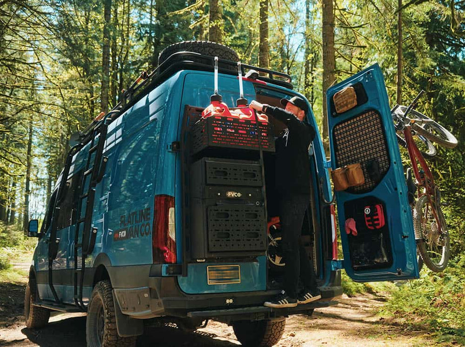 Flatline Van Co. Adventure Van Rear Platform Gear Cage – image 7 of 10