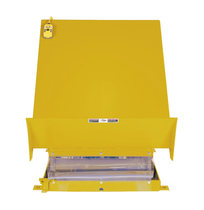 Vestil UNI-4048-2-YEL-230-1 Steel Lift Table 40 in. x 48 in. AC Powered 230 Volt 1 Phase 2,000 lb. Capacity Yellow