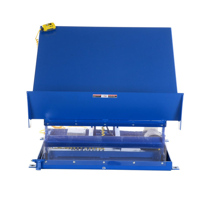 Vestil UNI-4848-4-BLU-230-1 Steel Lift Table 48 In x 48 In AC Powered 230 Volt 1 Phase 4,000 lb. Capacity Blue
