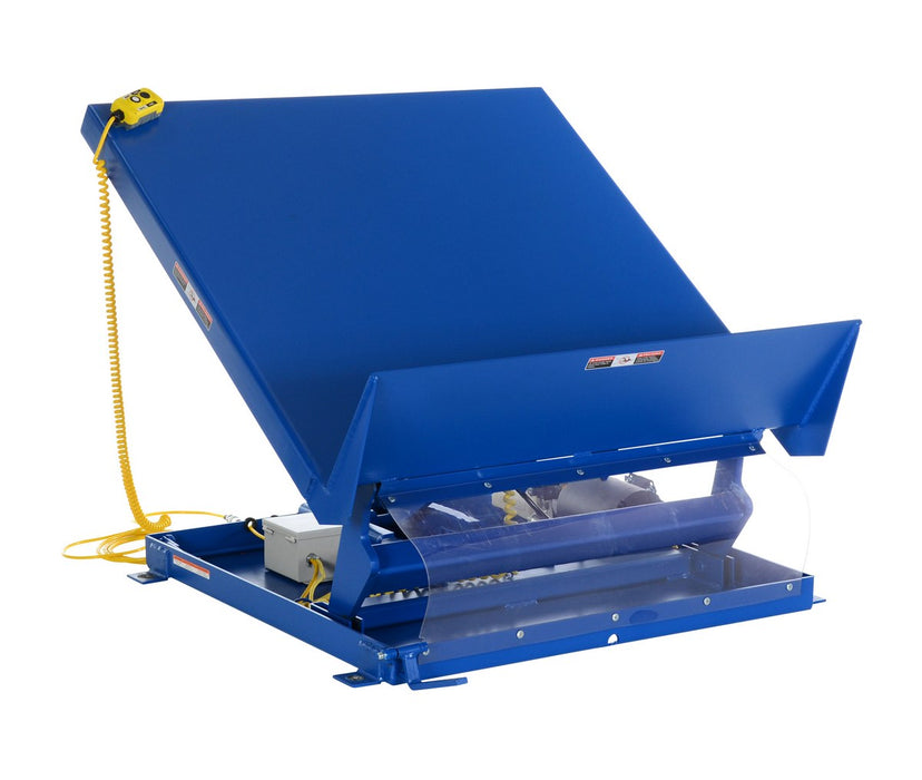Vestil UNI-5448-2-BLU-208-3 Steel Lift Table 54 in. x 48 in. AC Powered 208 Volt 3 Phase 2,000 lb. Capacity Blue